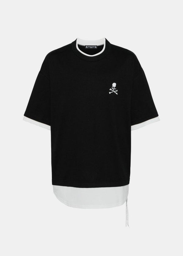 MASTERMIND JAPAN Black Layered T-Shirt-NOBLEMARS
