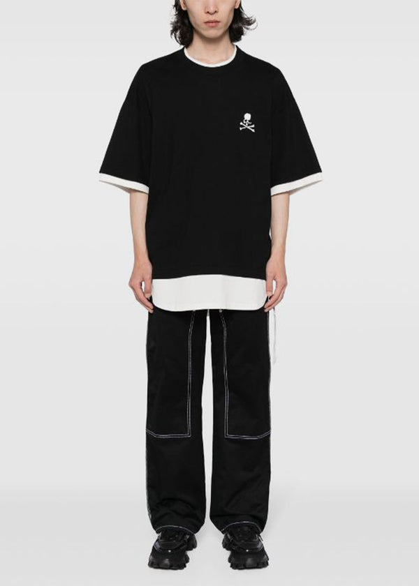 MASTERMIND JAPAN Black Layered T-Shirt-NOBLEMARS