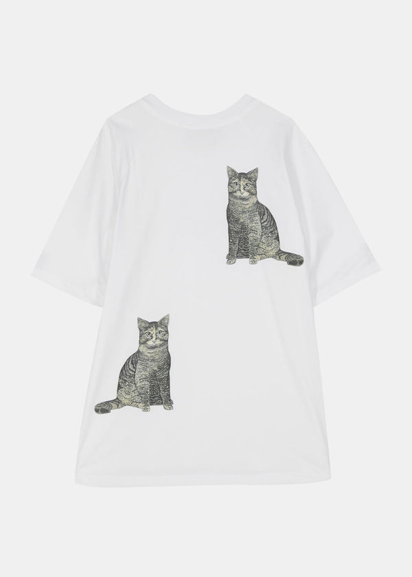 SONG FOR THE MUTE White Cats T-Shirt-NOBLEMARS
