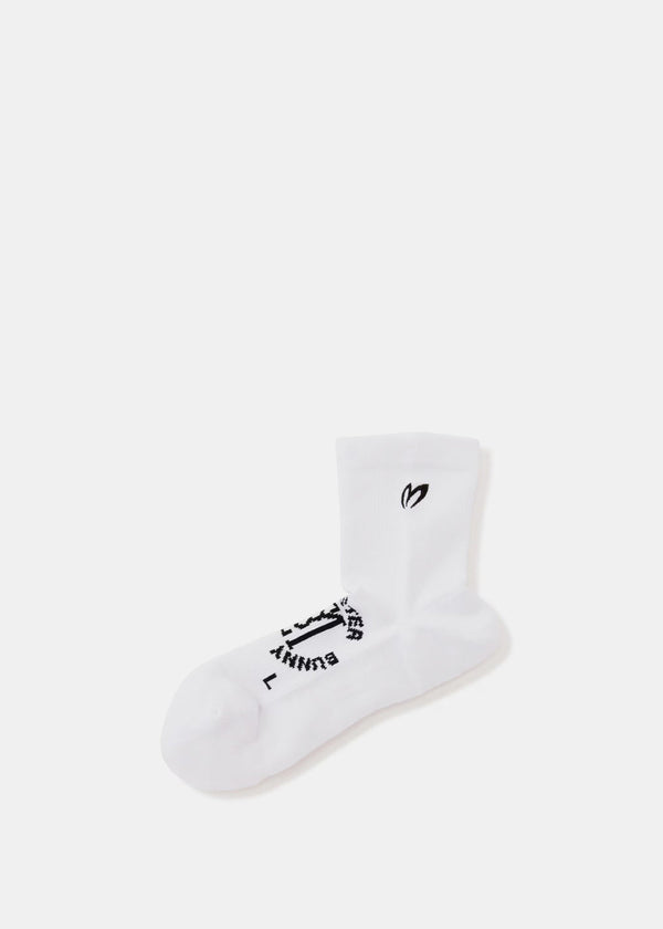 MASTER BUNNY EDITION White 3D Short Socks-NOBLEMARS