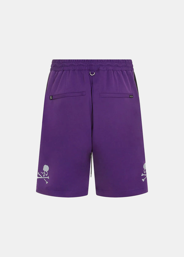 MASTERMIND WORLD Black/Purple Switched Shorts-NOBLEMARS