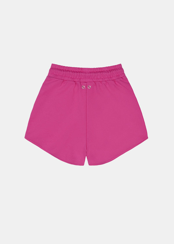 TEAM WANG Pink Zip-up Jersey Casual Shorts (Pre-Order)