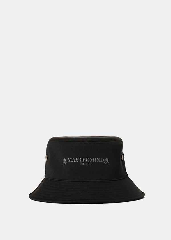 MASTERMIND WORLD Black Crystal Bucket Hat