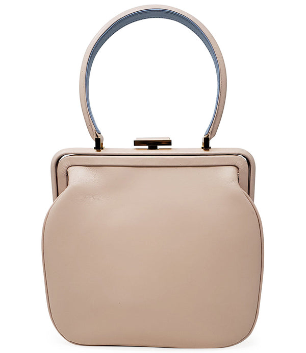 Amato Daniele Plain Leather Pink Handbag-NOBLEMARS