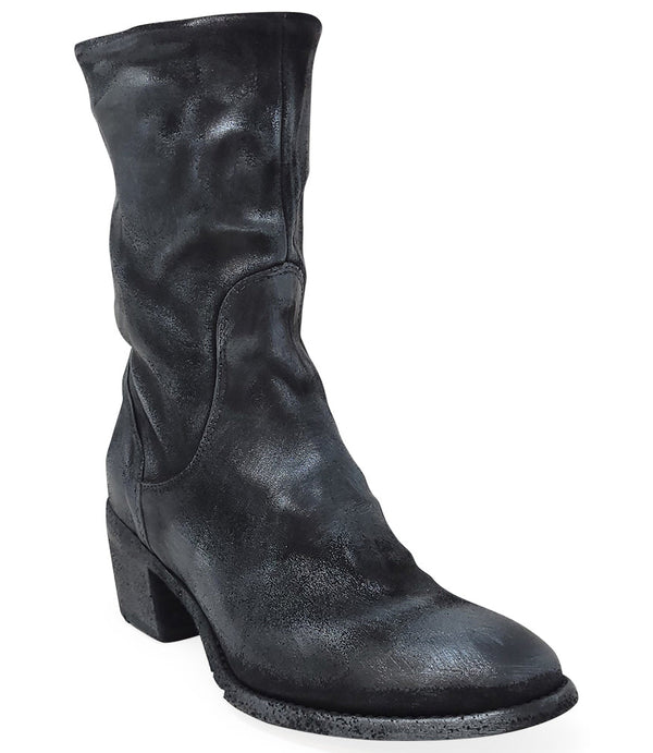 Madison Maison™ Silver Suede Metallic Mid Calf Boot-NOBLEMARS