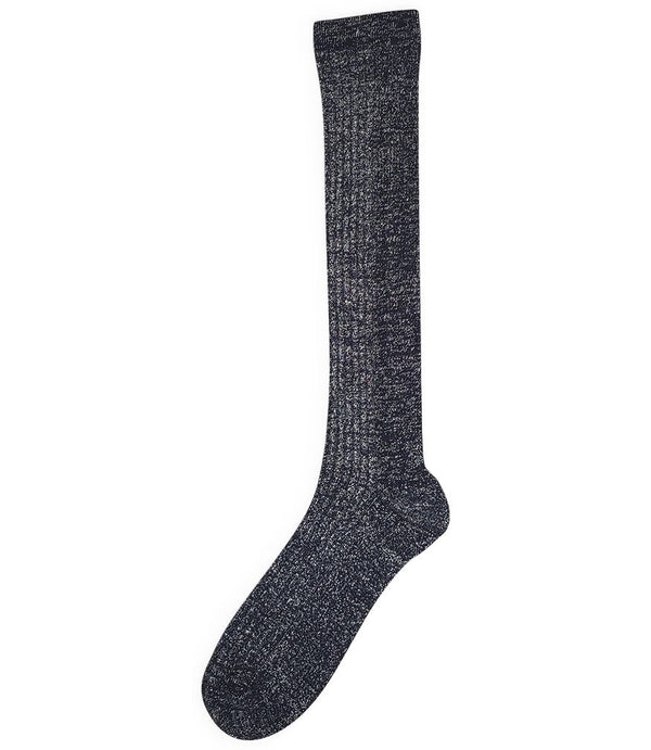 Alto Milano Grey Donna Long Socks-NOBLEMARS