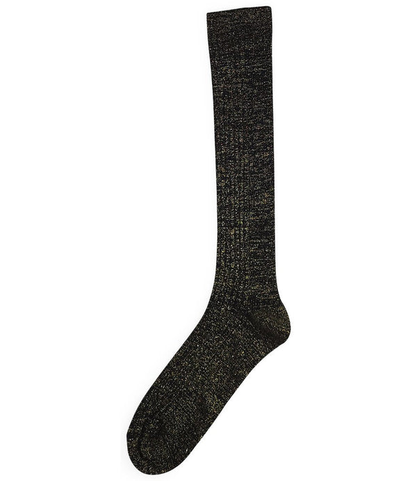 Alto Milano Black Gold Donna Long Socks-NOBLEMARS