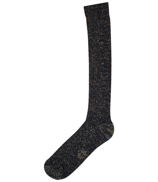 Alto Milano Black Zoe Long Socks-NOBLEMARS