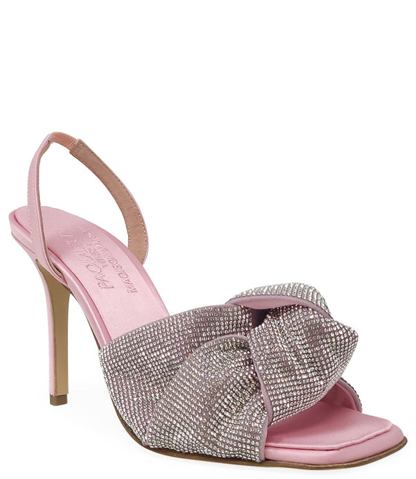 Madison Maison™ Pink Satin Leather High Heel Sandal-NOBLEMARS