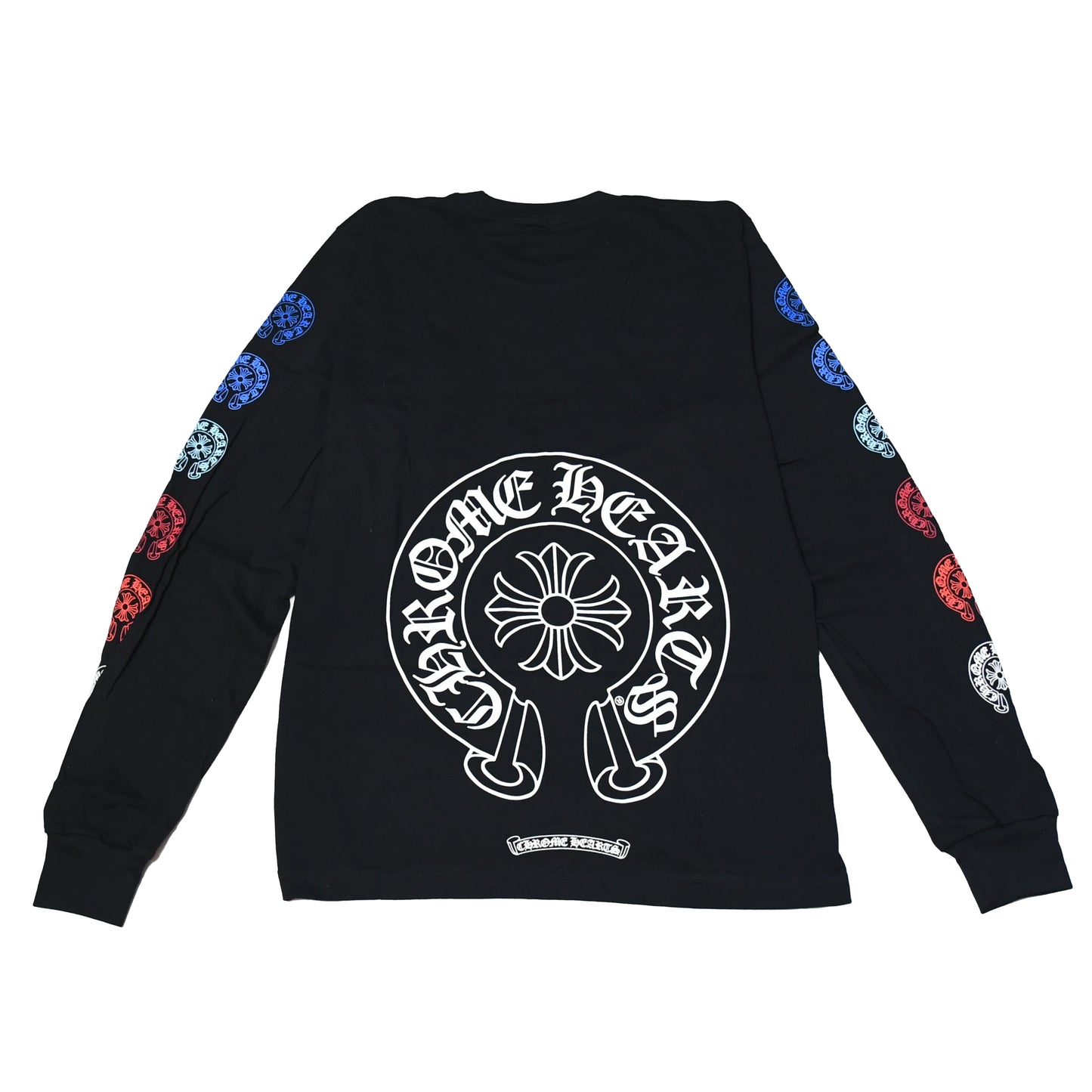 Chrome Hearts Multicolor Horseshoe Logo L/S T-Shirt Black - NOBLEMARS