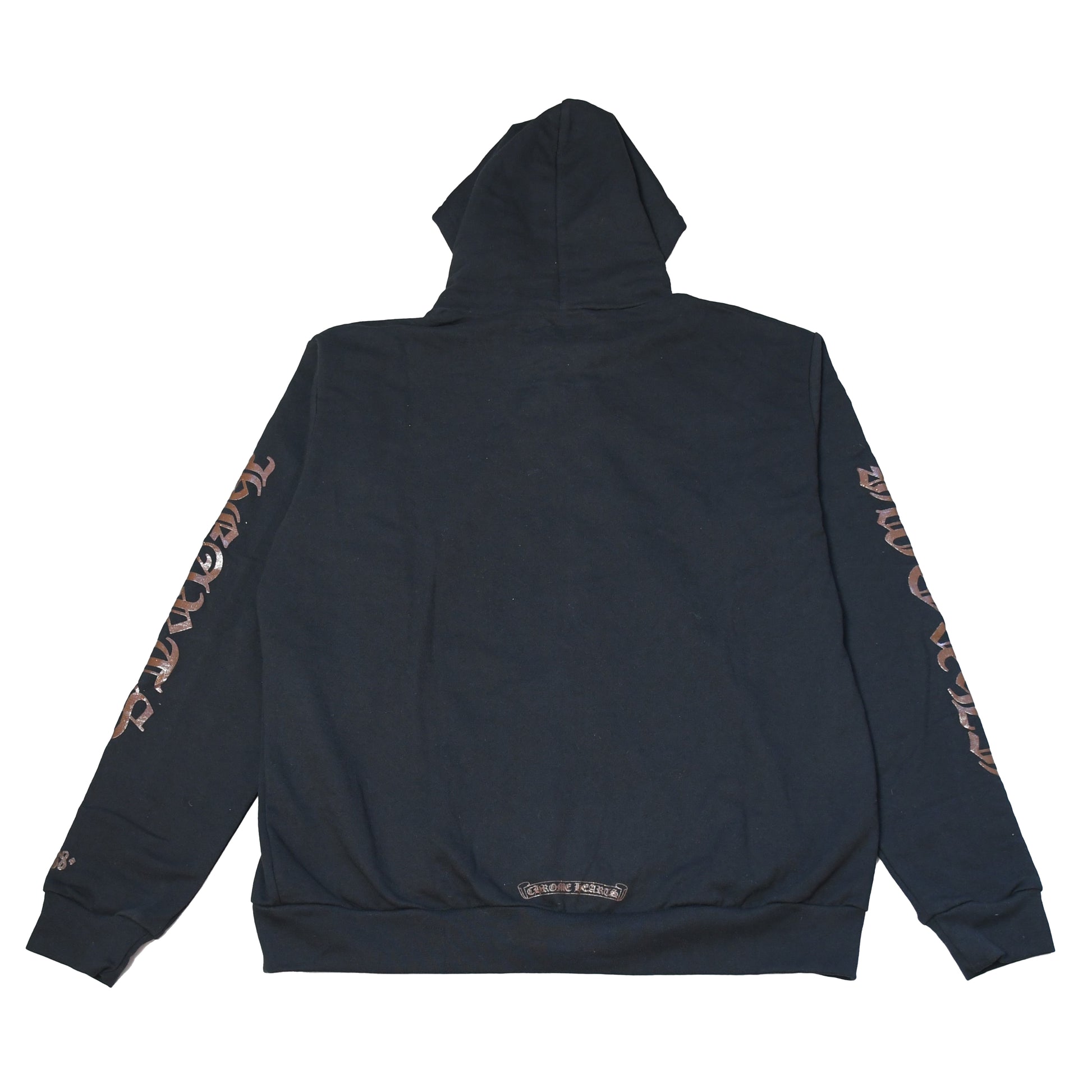 Chrome Hearts Brown Glitter 1988 Zip Up Hoodie Black - NOBLEMARS