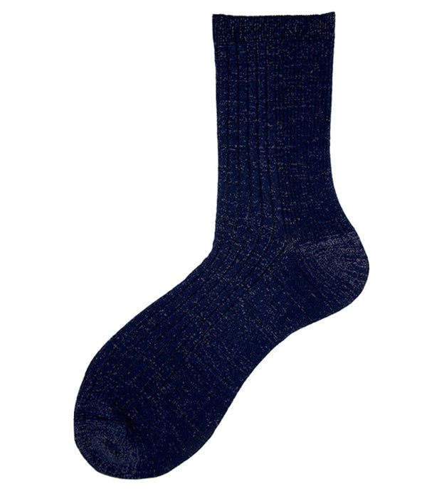 Alto Milano Blue Donna Short Socks-NOBLEMARS