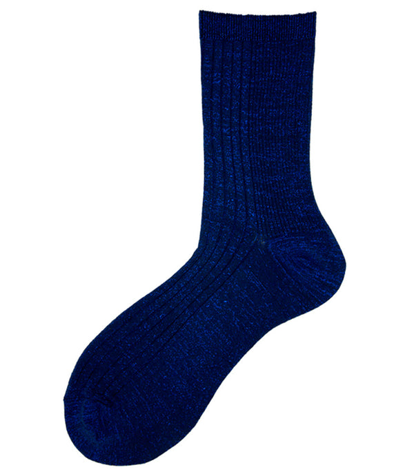 Alto Milano Royal Blue Donna Short Socks-NOBLEMARS