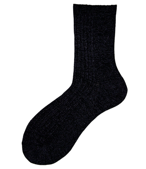Alto Milano Black Donna Short Socks-NOBLEMARS