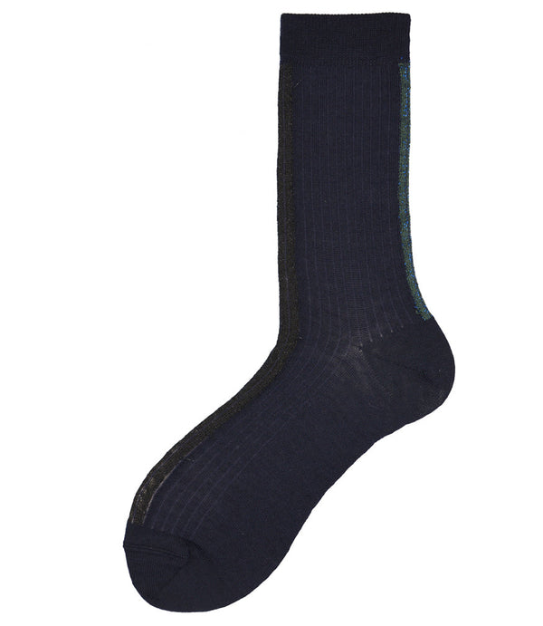 Alto Milano Blue Altea Short Socks-NOBLEMARS