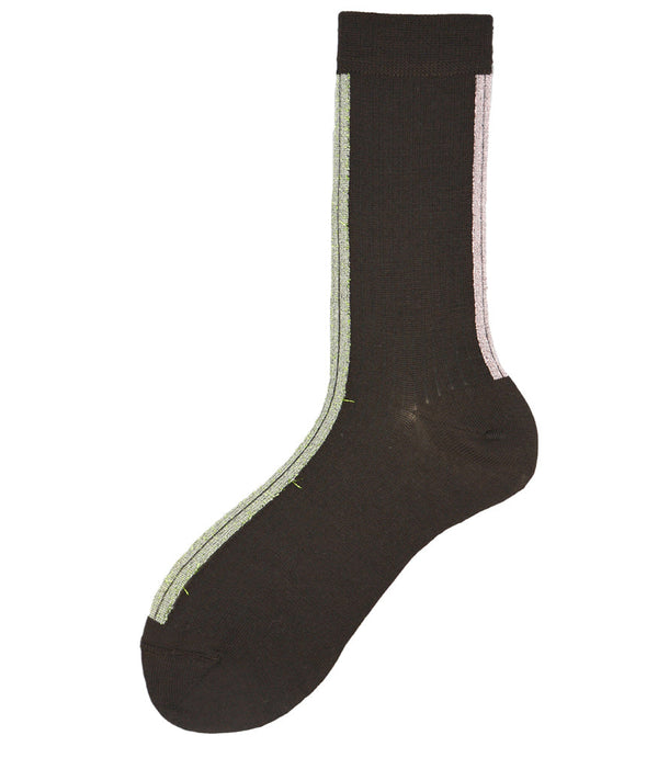 Alto Milano Brown Altea Short Socks-NOBLEMARS
