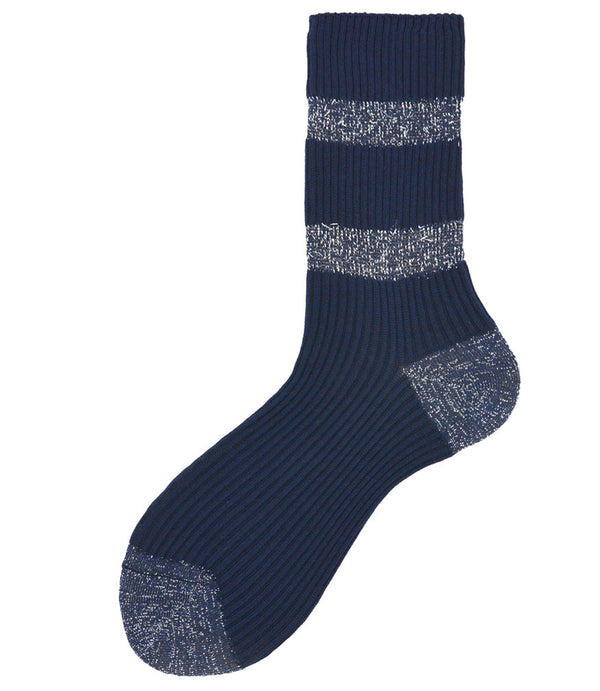 Alto Milano Royal Blue Aurora Short Socks-NOBLEMARS