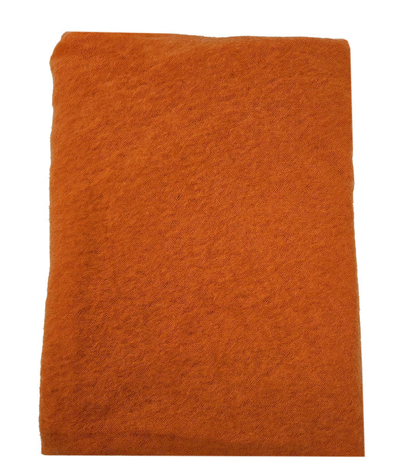 Botto Giuseppe Orange Small Cashmere Plain Scarf-NOBLEMARS
