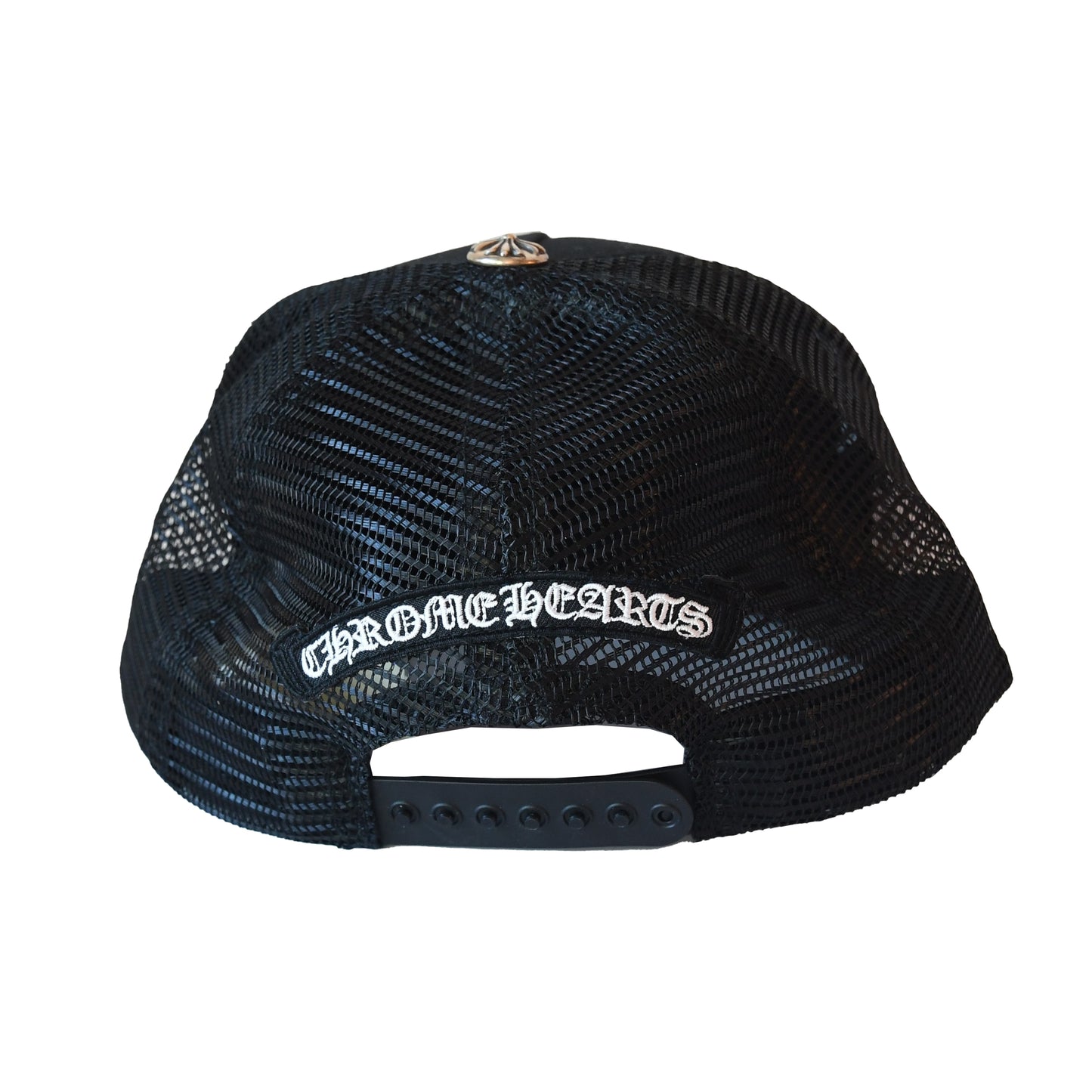 Chrome Hearts Printed Cross Trucker Hat Black - NOBLEMARS