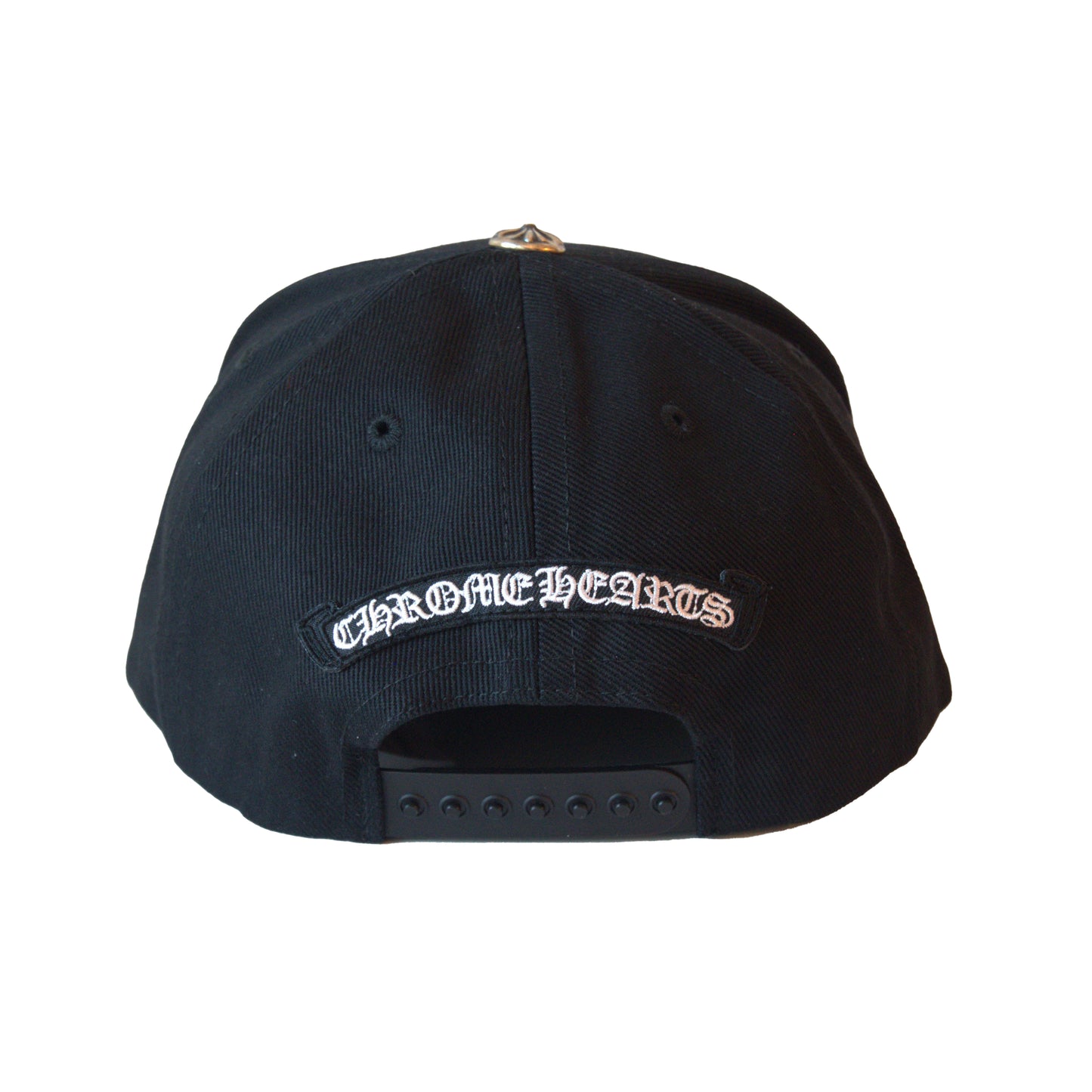 Chrome Hearts Embroidered Horseshoe Logo Hat Black - NOBLEMARS