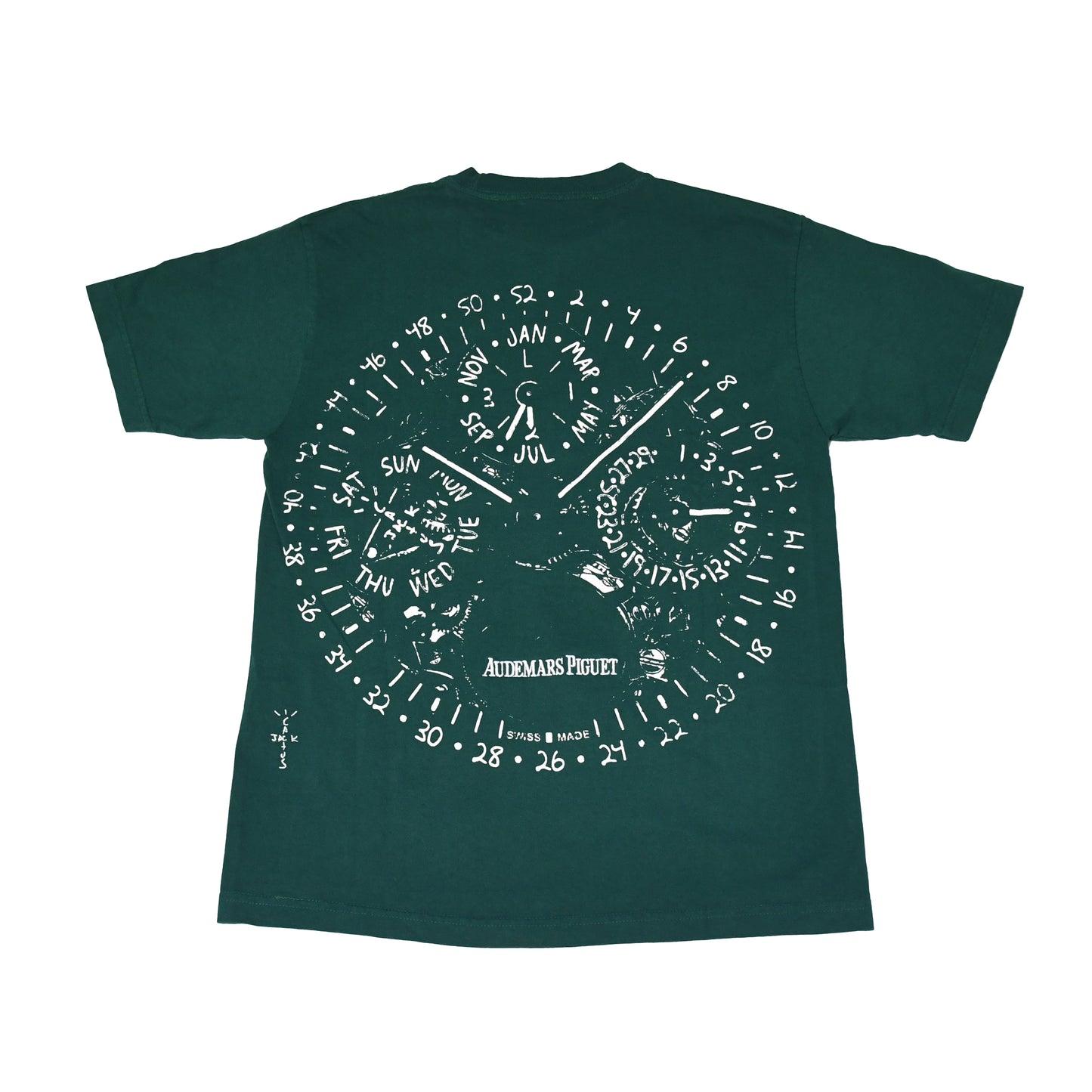 Audemars Piguet Crew Neck Short Sleeve T-Shirt Green - NOBLEMARS