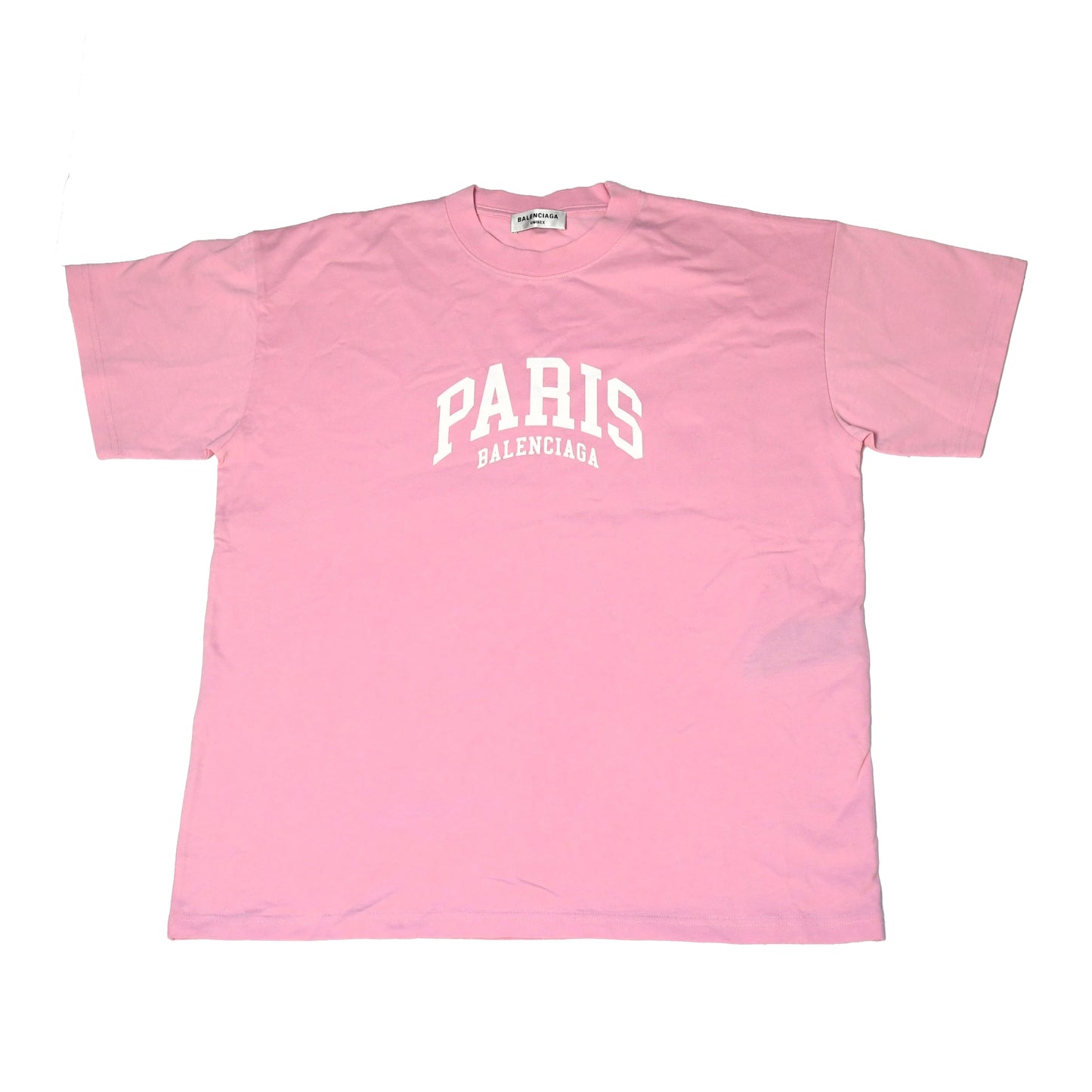 Balenciaga Cities Paris T-Shirt Pink - NOBLEMARS