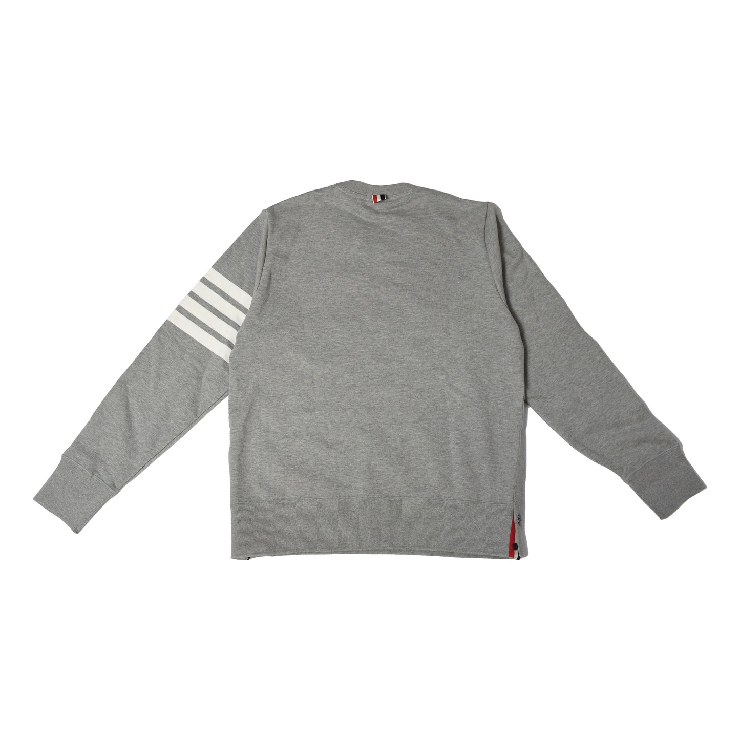 Thom Browne 4 Bar Crewneck Sweatshirts Grey/White - NOBLEMARS