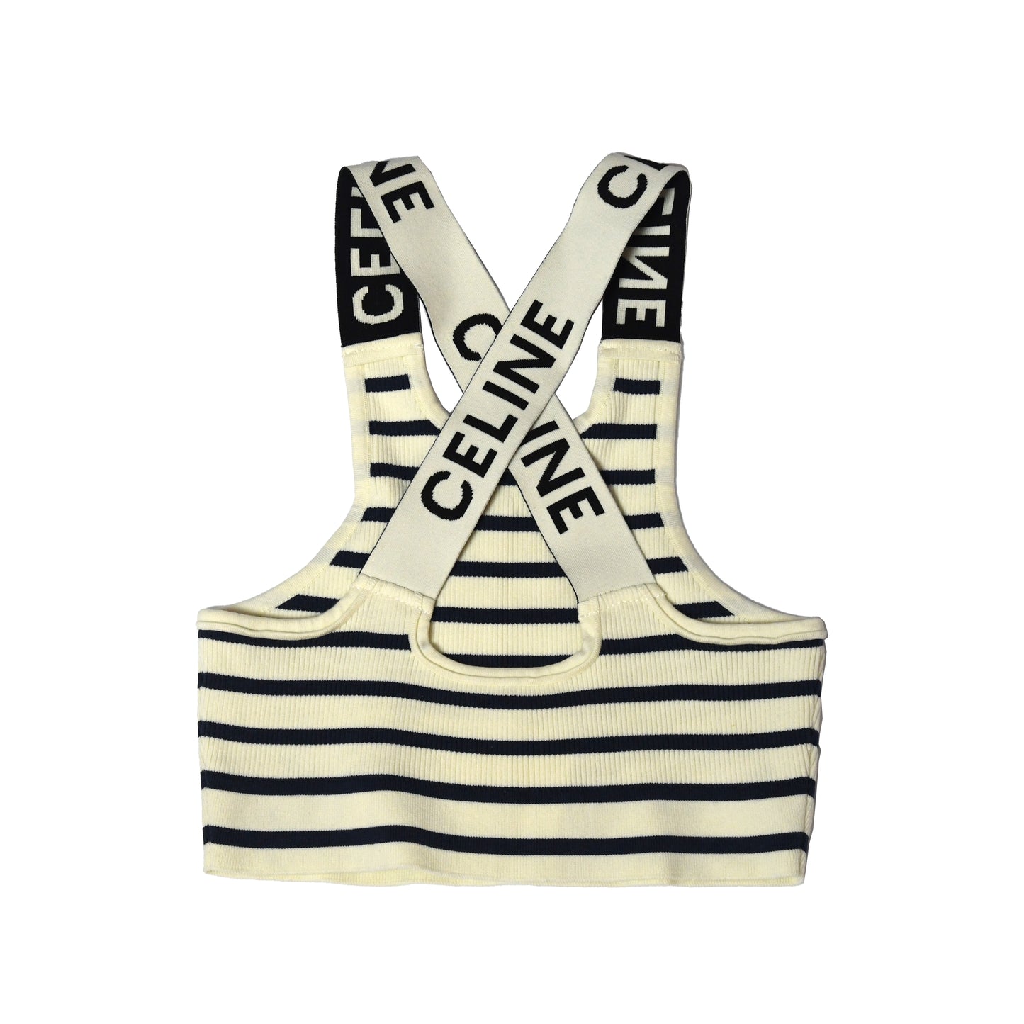 Celine Striped Knit Sports Underwear beige - NOBLEMARS