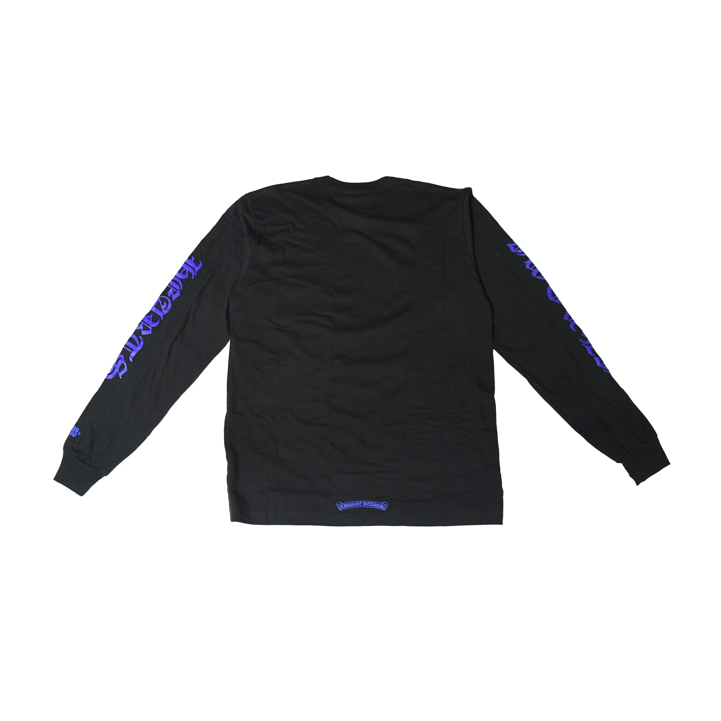 Chrome Hearts Neck Logo L/S Pocket Shirt Black Blue - NOBLEMARS
