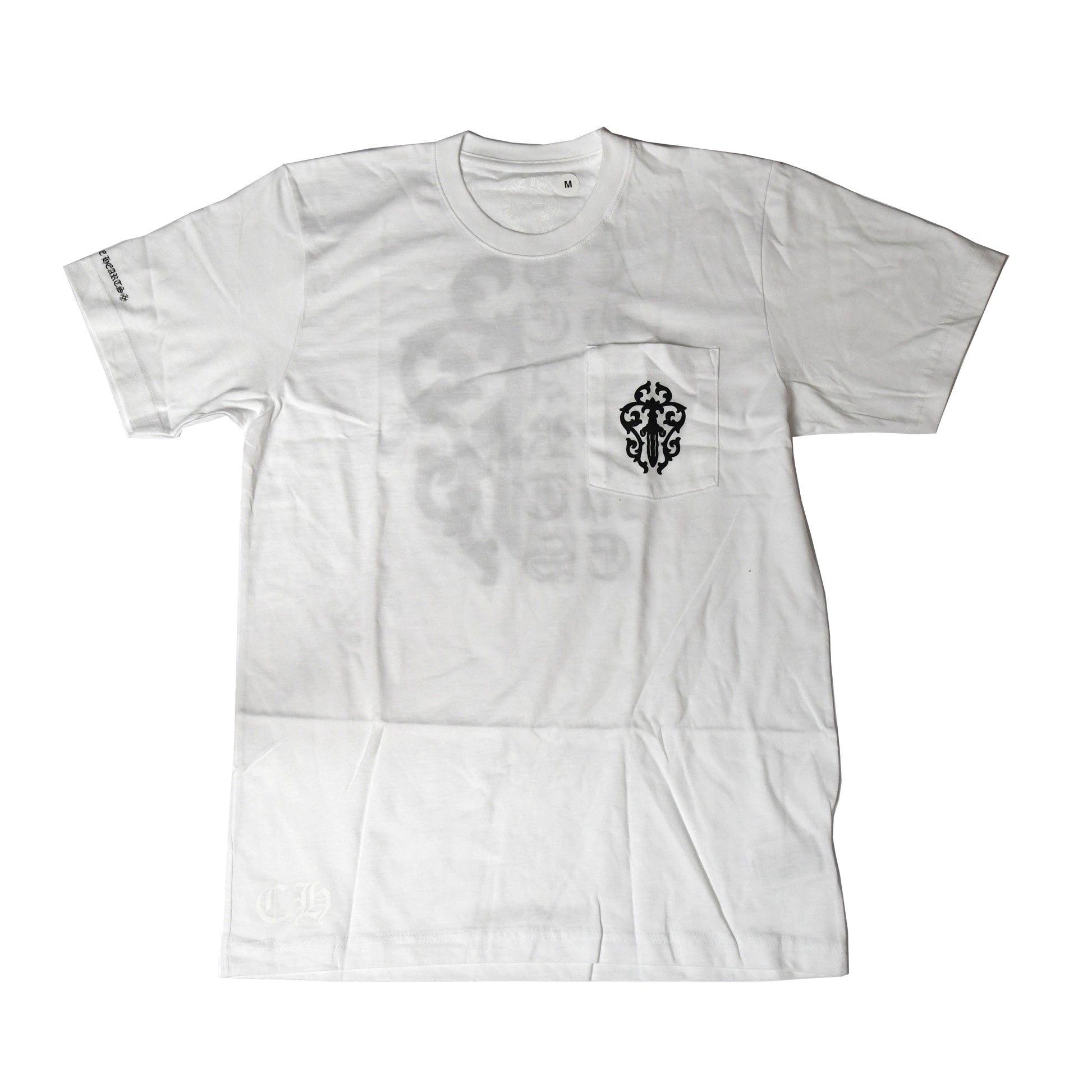 Chrome Hearts Black Sword Icon T-Shirt White - NOBLEMARS