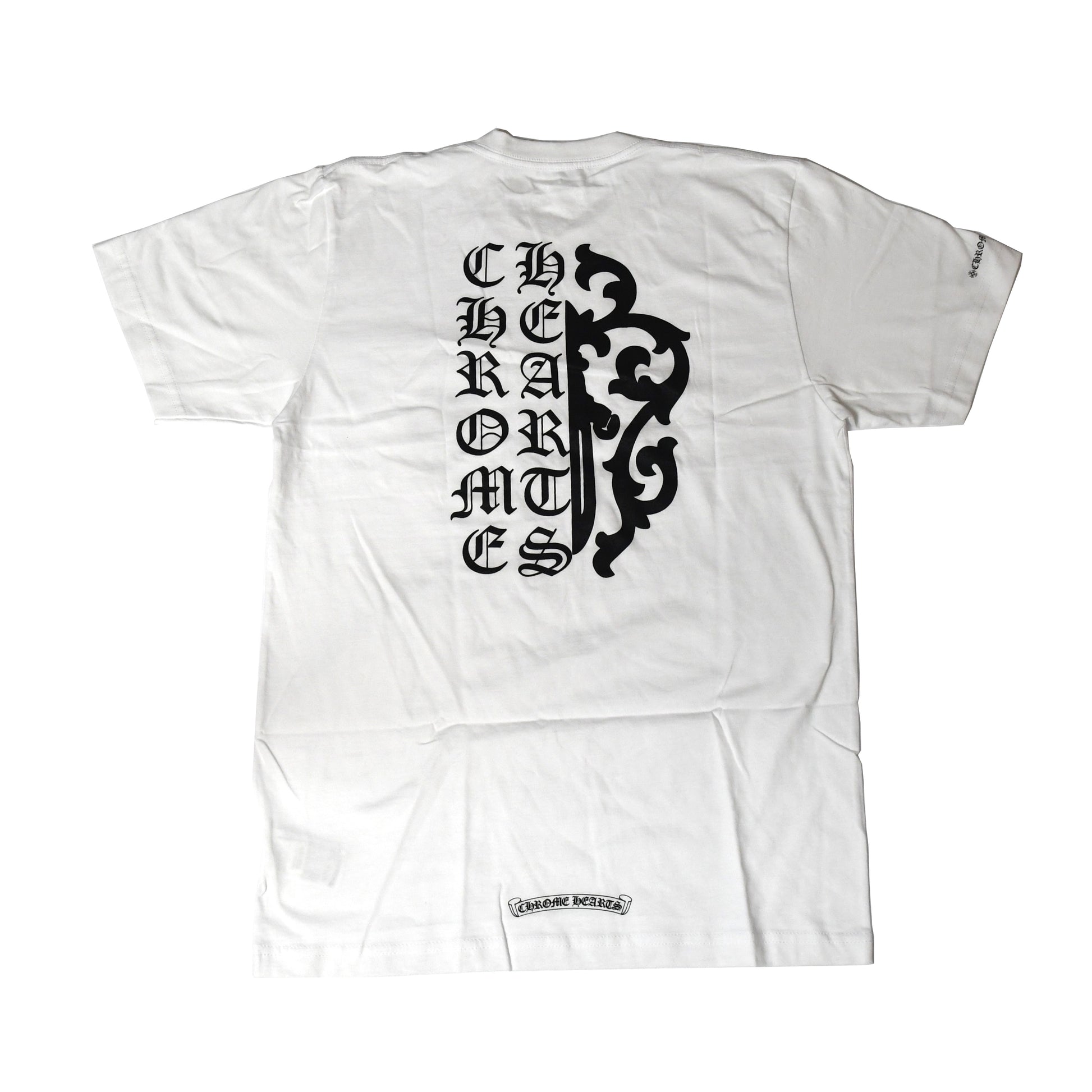 Chrome Hearts Black Sword Icon T-Shirt White - NOBLEMARS