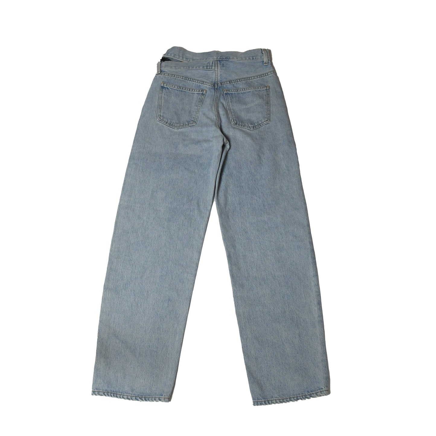 Agolde Broken Waistband Jeans Light Blue - NOBLEMARS