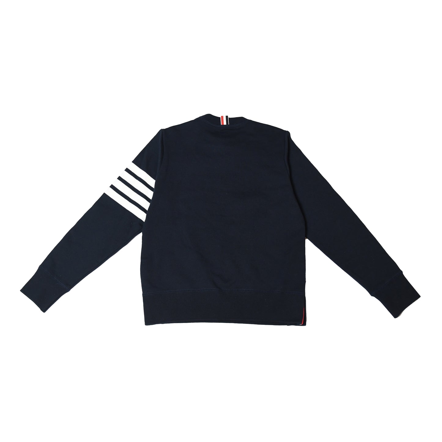Thom Browne 4 Bar Stripe Crewneck Sweatshirt Navy White - NOBLEMARS
