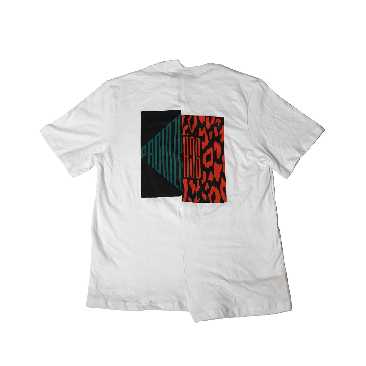 Proenza Schouler White Label Asymmetrical Logo T-Shirt White - NOBLEMARS