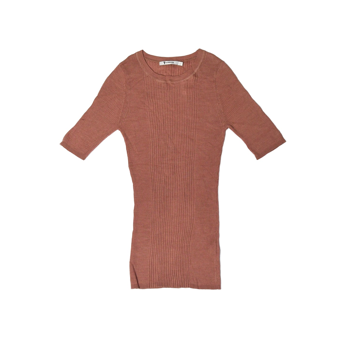 Alexander Wang.T Ribbed Merino T-Shirt Red - NOBLEMARS