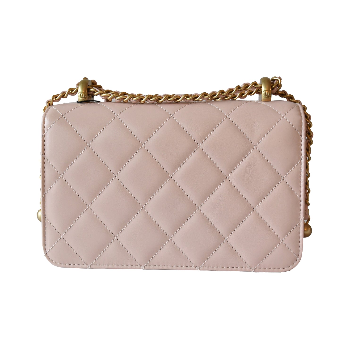 Chanel Calfskin Quilted Mini Perfect Fit Flap Gold Hardware Light Pink - NOBLEMARS