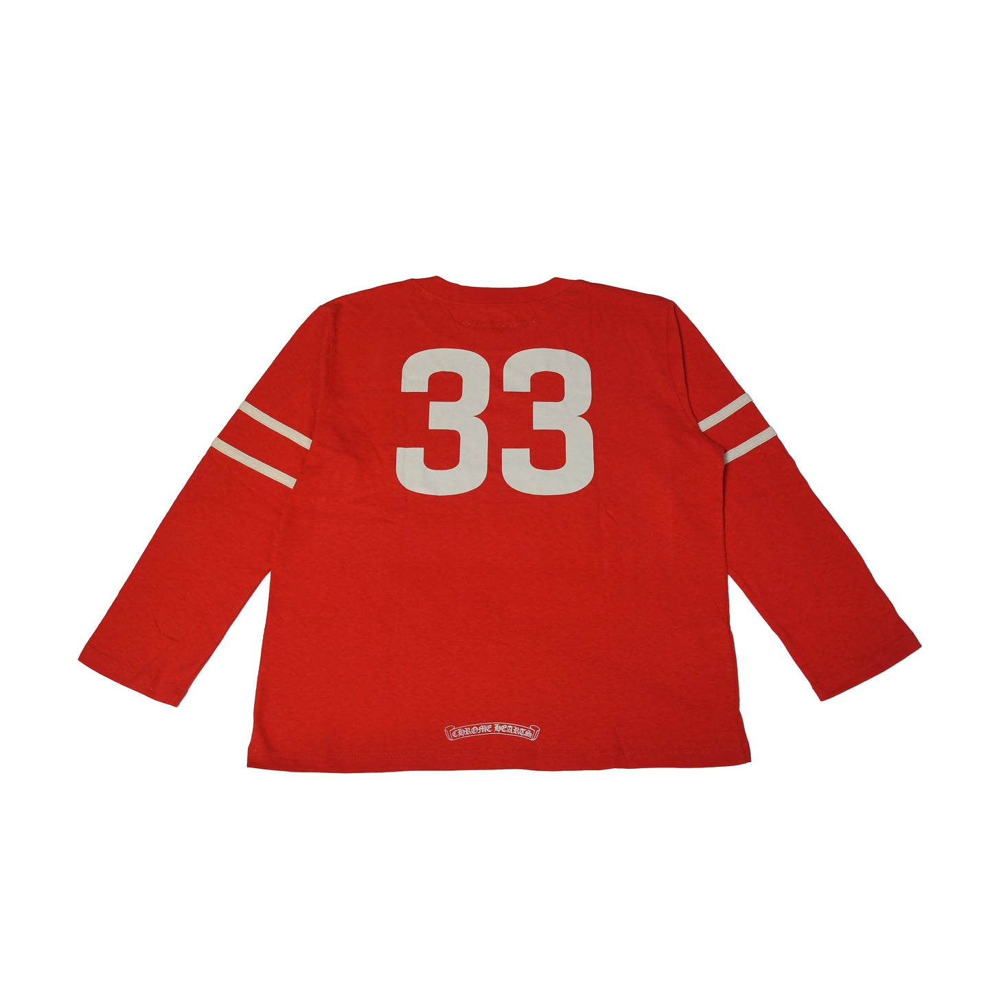 Chrome Hearts 33 Horseshoe Logo L/S Shirts Red-NOBLEMARS
