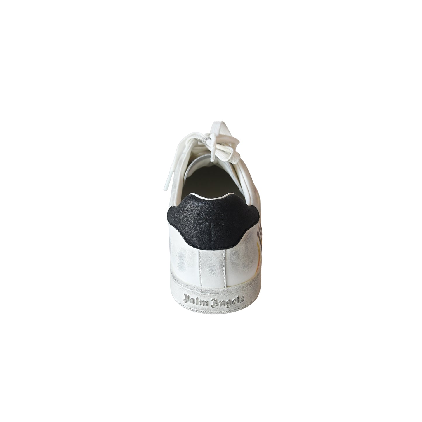 Palm Angels Spray Paint Low-Top Sneakers White-NOBLEMARS