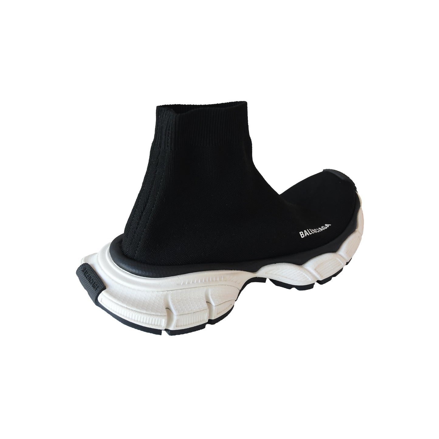 Balenciaga 3XL Sock Recycled Knit Sneakers Black White-NOBLEMARS