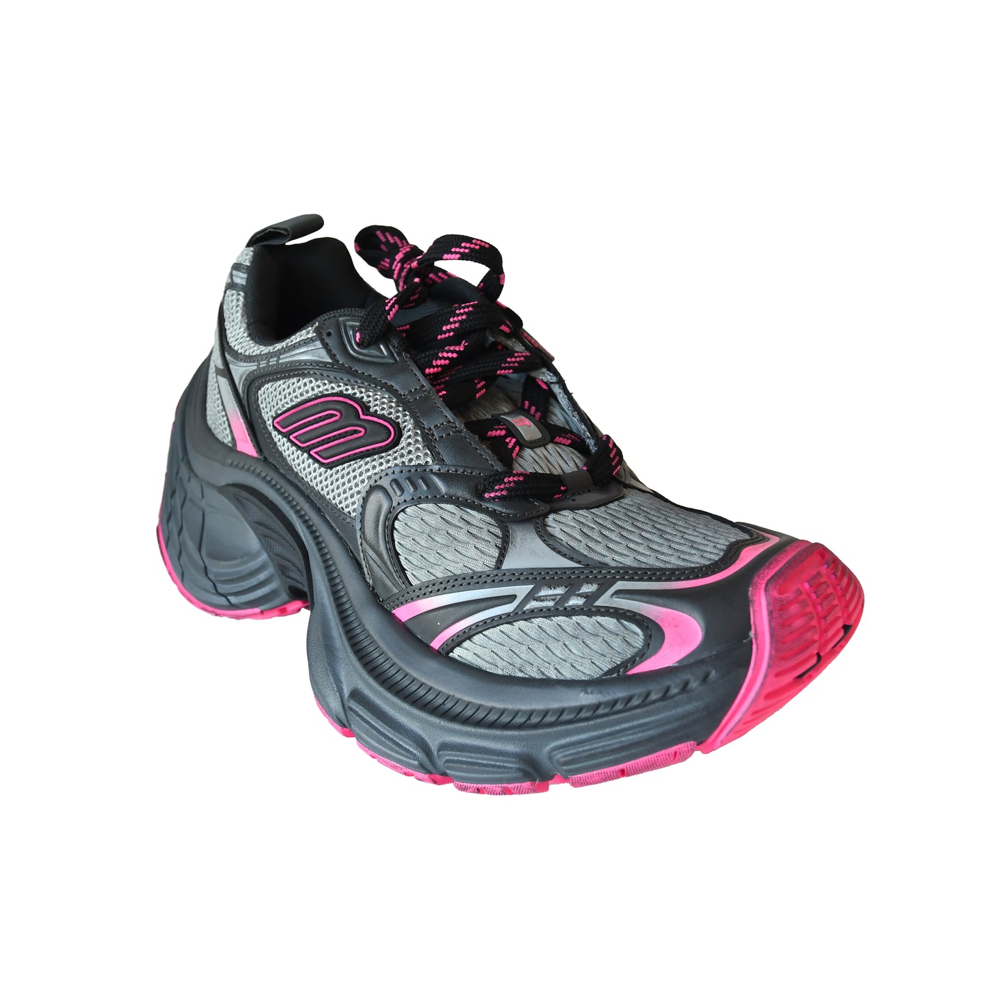 Balenciaga 10XL Sneakers Grey Pink Black-NOBLEMARS