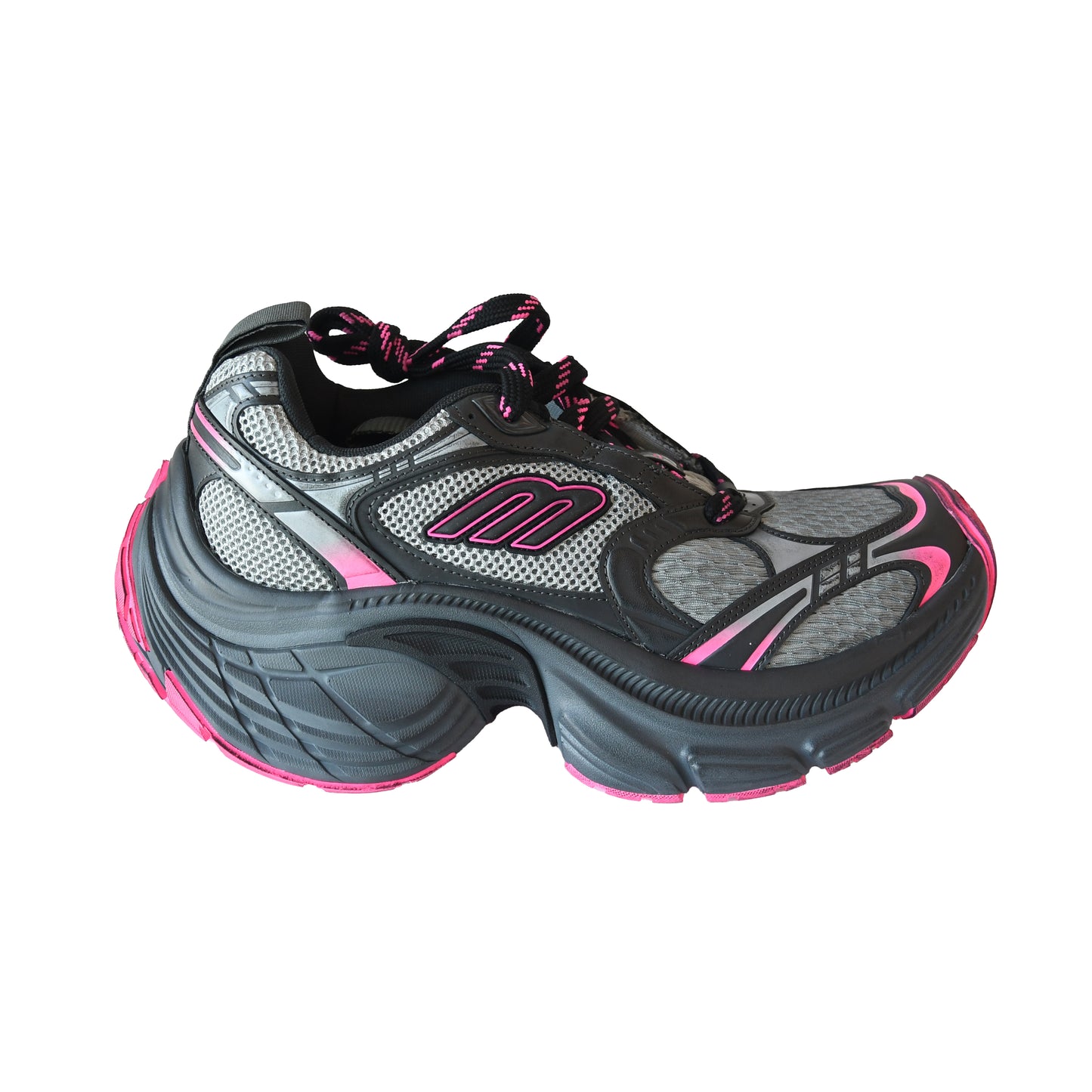 Balenciaga 10XL Sneakers Grey Pink Black-NOBLEMARS