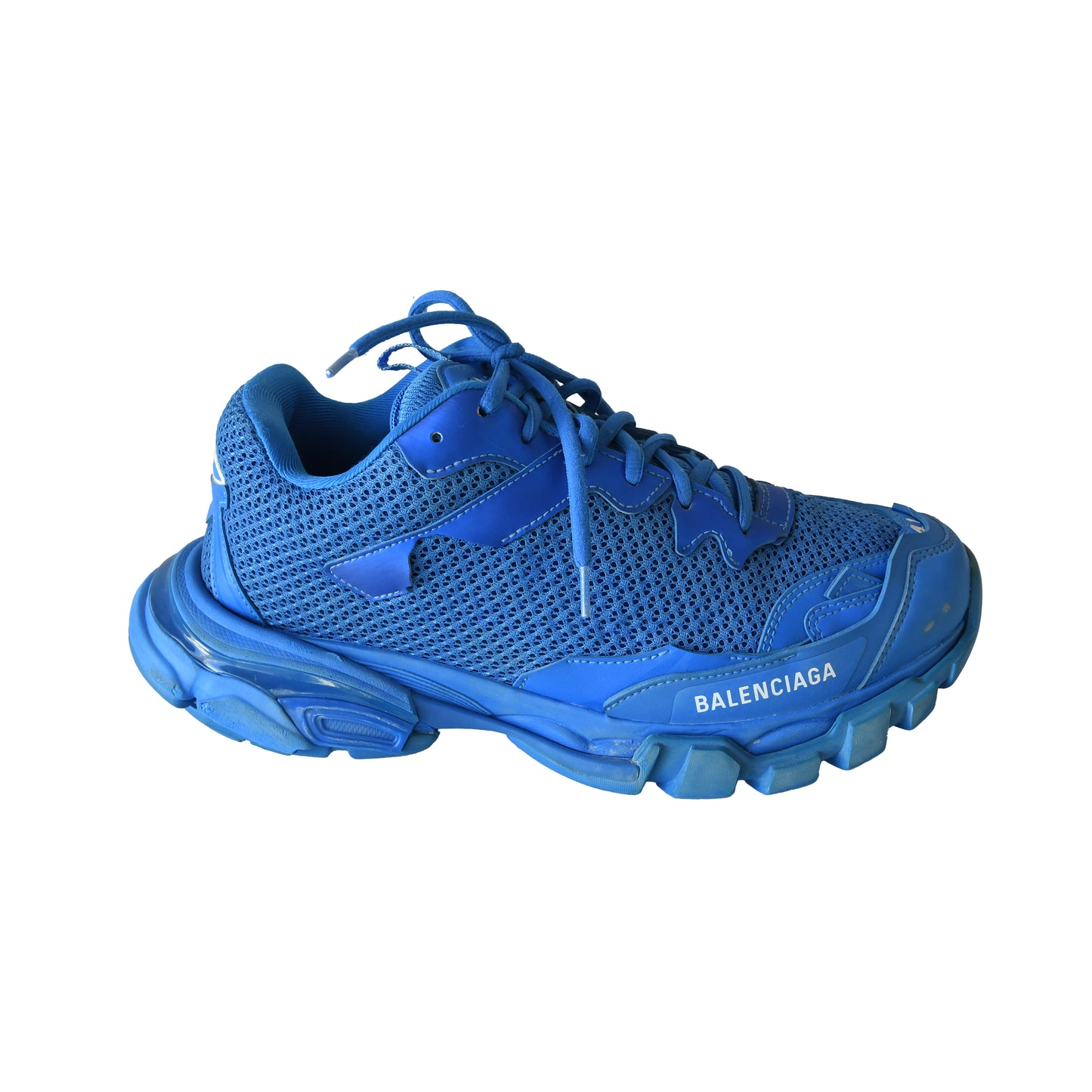 Balenciaga Track 3 Mesh Chunky Sneakers Blue-NOBLEMARS