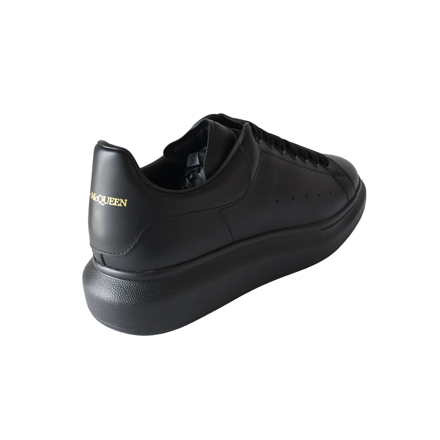 Alexander McQueen Leather low-top Sneakers Black-NOBLEMARS