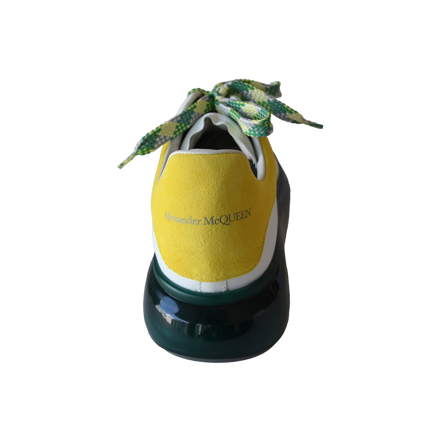 Alexander Mcqueen Larry Leather Sneaker White Green Transparent-NOBLEMARS