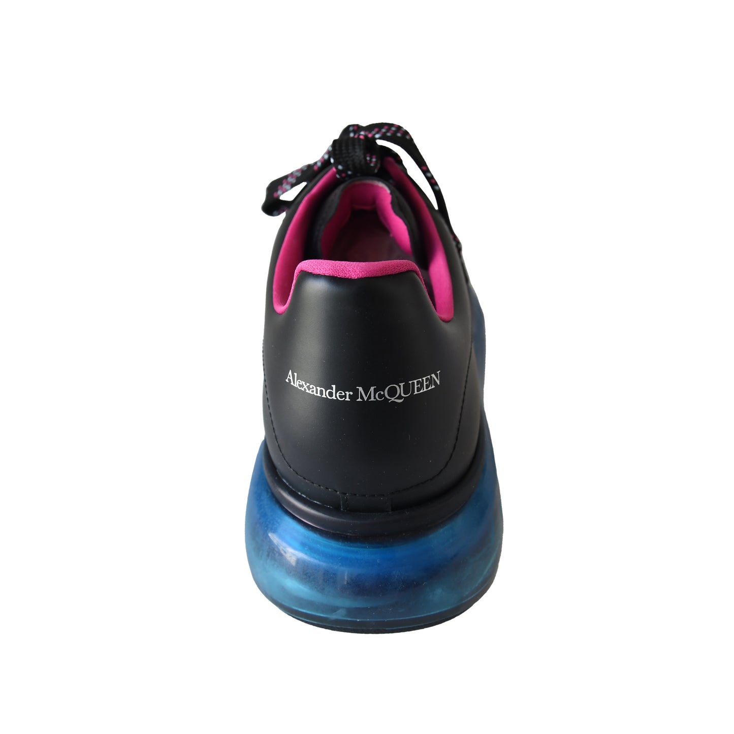 Alexander Mcqueen Larry Leather Sneaker Black Blue Transparent-NOBLEMARS