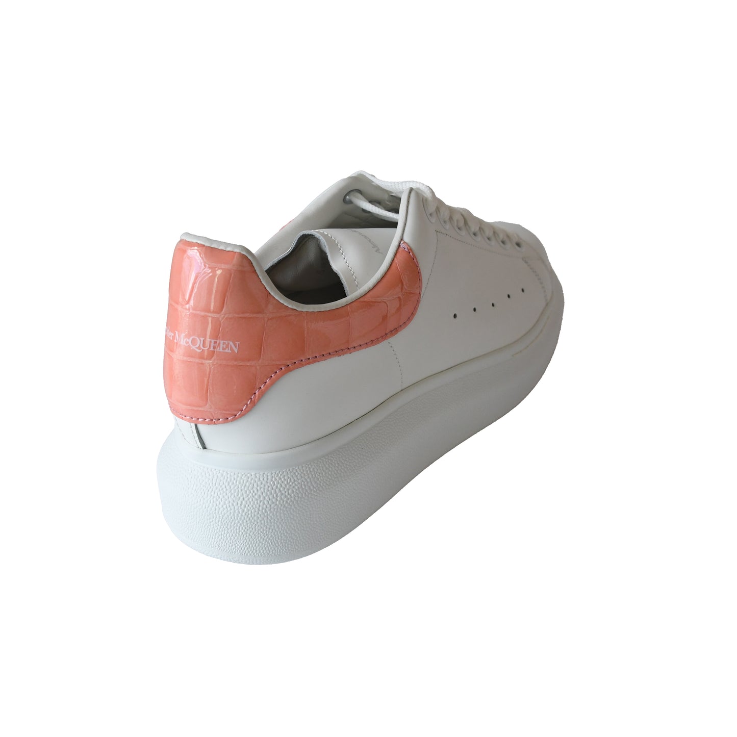 Alexander McQueen Oversized Sneakers White Pink-NOBLEMARS
