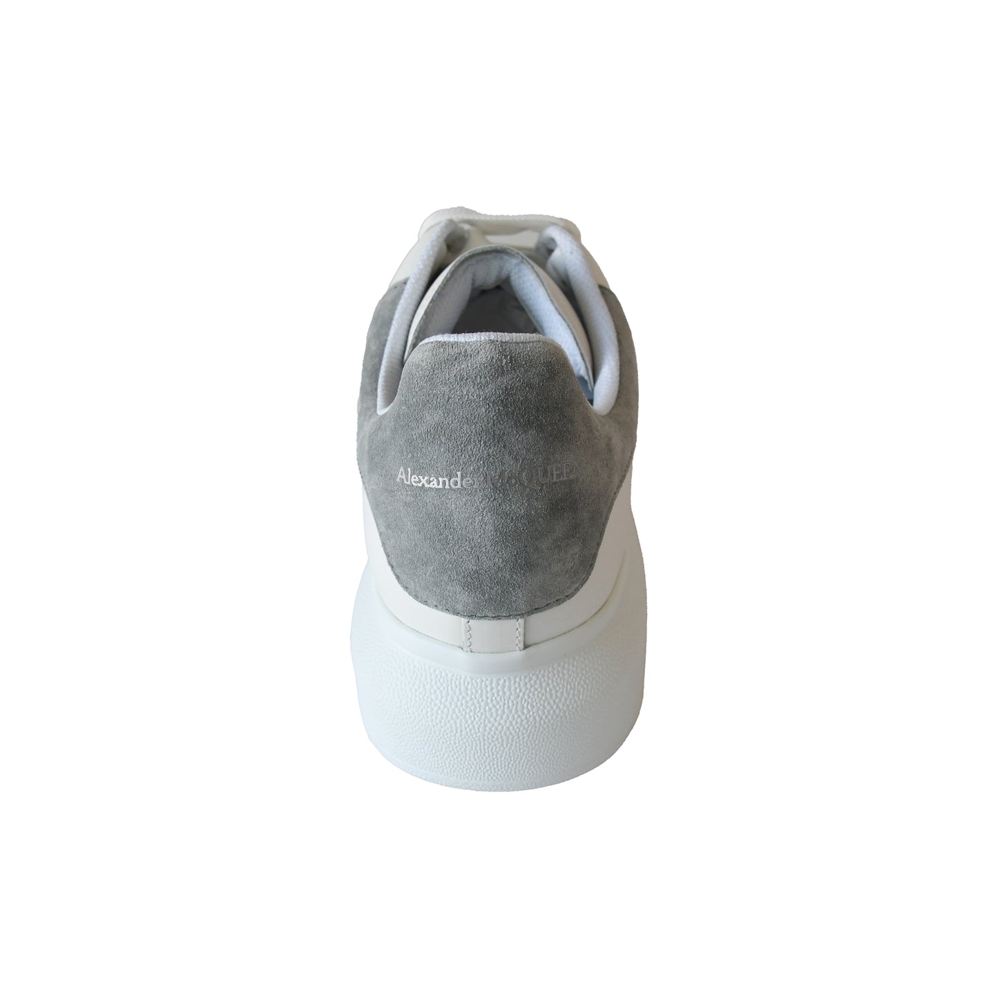 Alexander McQueen Lace Up Sneakers Grey White-NOBLEMARS
