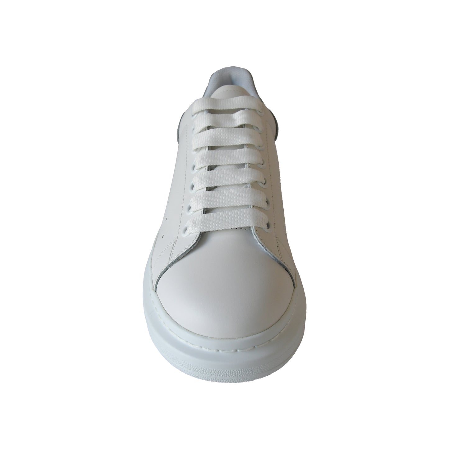 Alexander McQueen Lace Up Sneakers Grey White-NOBLEMARS