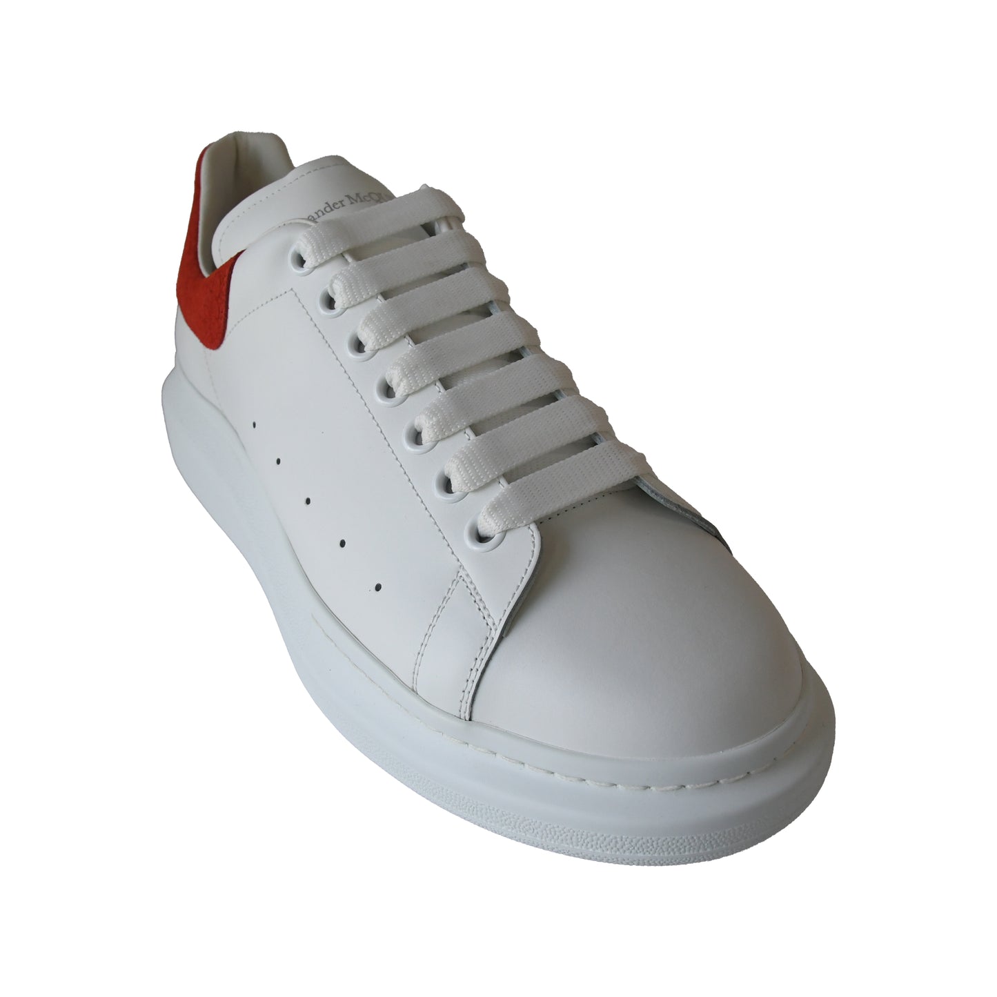 Alexander McQueen Oversized Sneakers White Red-NOBLEMARS