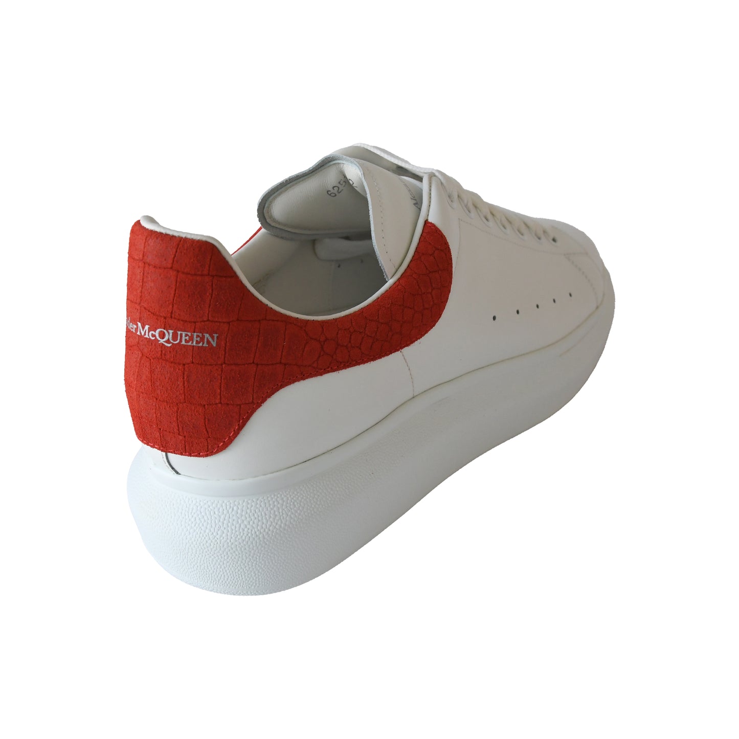 Alexander McQueen Oversized Sneakers White Red-NOBLEMARS